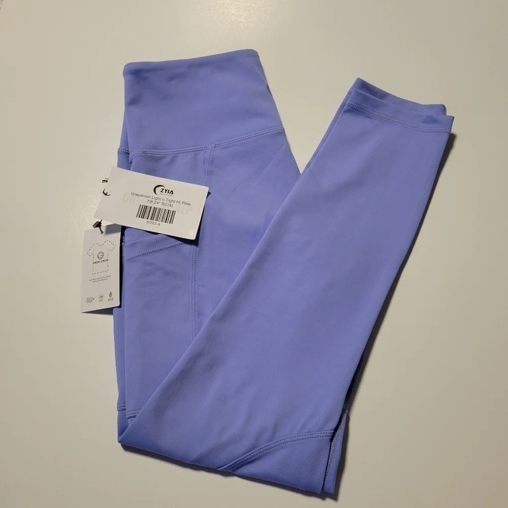 NWT ZYIA Grapemist leggings size 4.